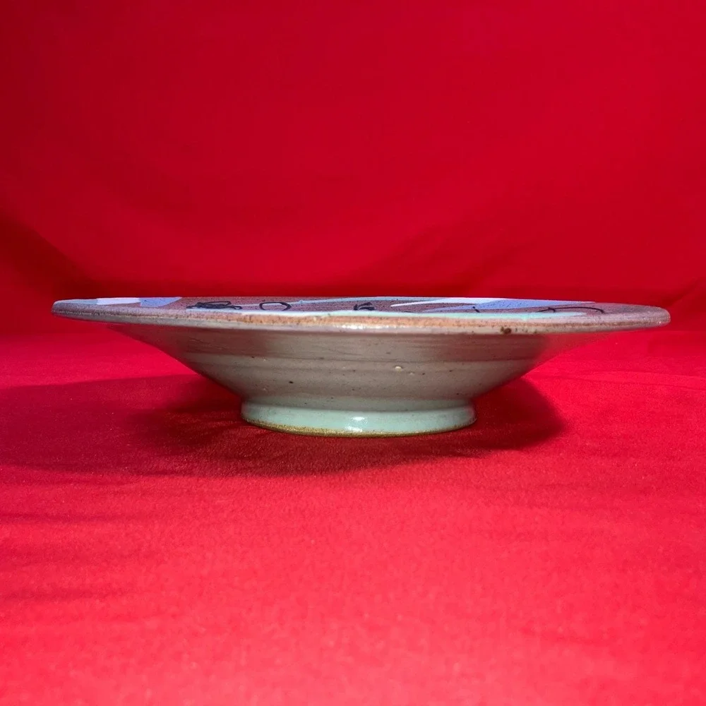 Vtg Cunningham Pottery Bowl 11.5